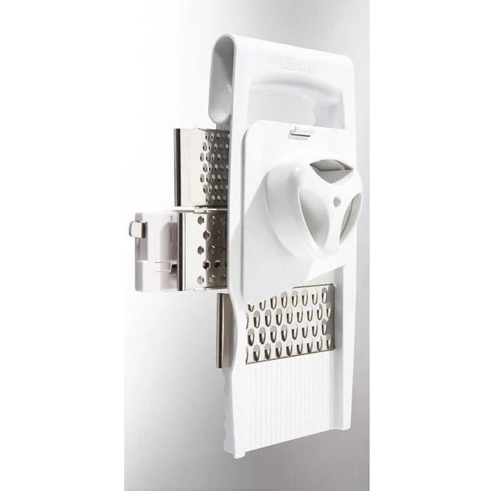 Leifheit Gemüsehobel 23170, Allzweckreibe 4+1, ComfortLine, 5 Auswechselbare Edelstahlklingen – Bild 5