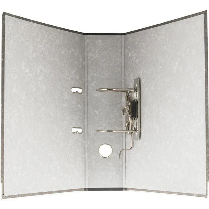 Böttcher-AG Ordner, A4, Breit, 80mm, Karton, Schwarz, Wolkenmarmor – Bild 2