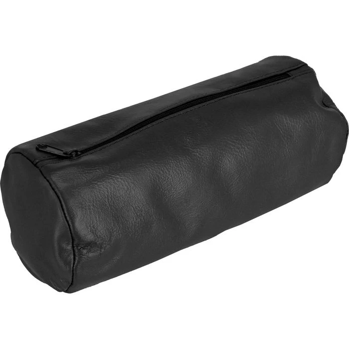 Alassio Federmäppchen 43018, Schlamperrolle XXL, Schwarz, Echt Leder