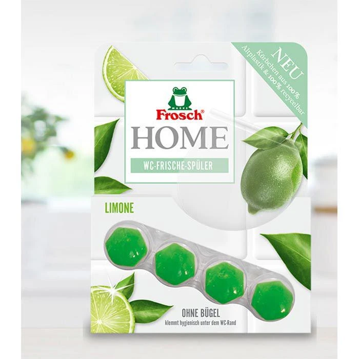 Frosch WC-Duftspüler Home, Ohne Bügel, Limone, WC-Frische-Spüler, Bio-Qualität – Bild 2
