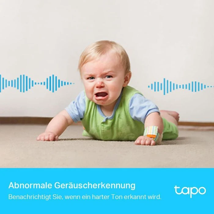 TP-Link IP-Kamera Tapo C225 WLAN Indoor, 3,7 MP, 2K, Neigen Schwenken, Sirene – Bild 6