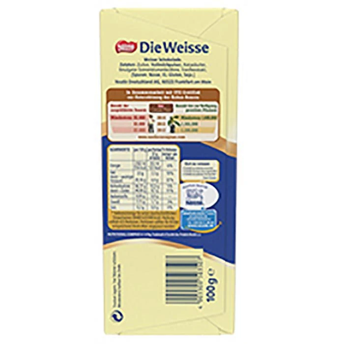 Nestlé® Nestle Tafelschokolade Die Weisse Original, Feinste Schweizer Schokolade, 100g – Bild 3