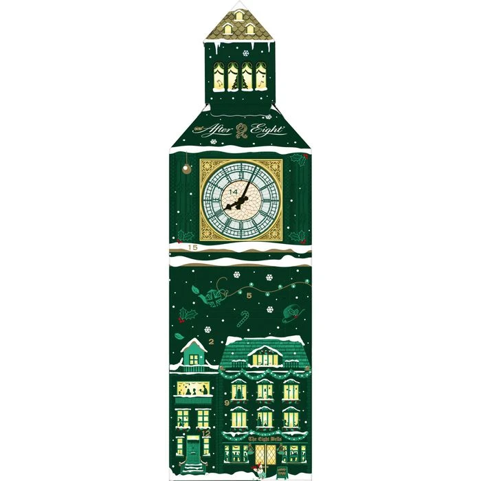 Nestlé® Nestle After-Eight Adventskalender Big Ben, Pfefferminzpralinenmischung, 185g – Bild 3