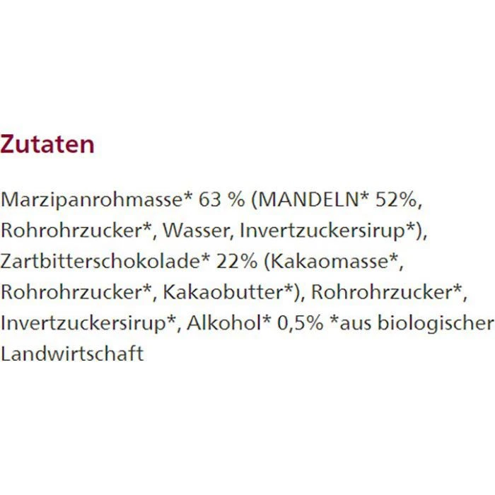 Alnatura Minischokolade Marzipan-Zartbittter, BIO, Gefüllte Schokoladen-Spezialitäten, 70g – Bild 3