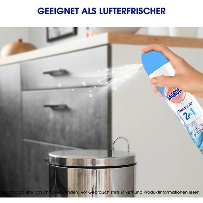 Sagrotan Raumduft Neutra Air 2in1, 300 Ml, Lufterfrischer & Flächendesinfektion, Ozeanfrische – Bild 5