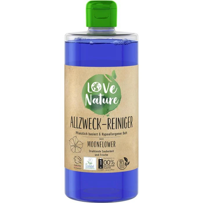 Love-Nature Allesreiniger Moonflower, Allzweckreiniger, Hypoallergen, 720 Ml