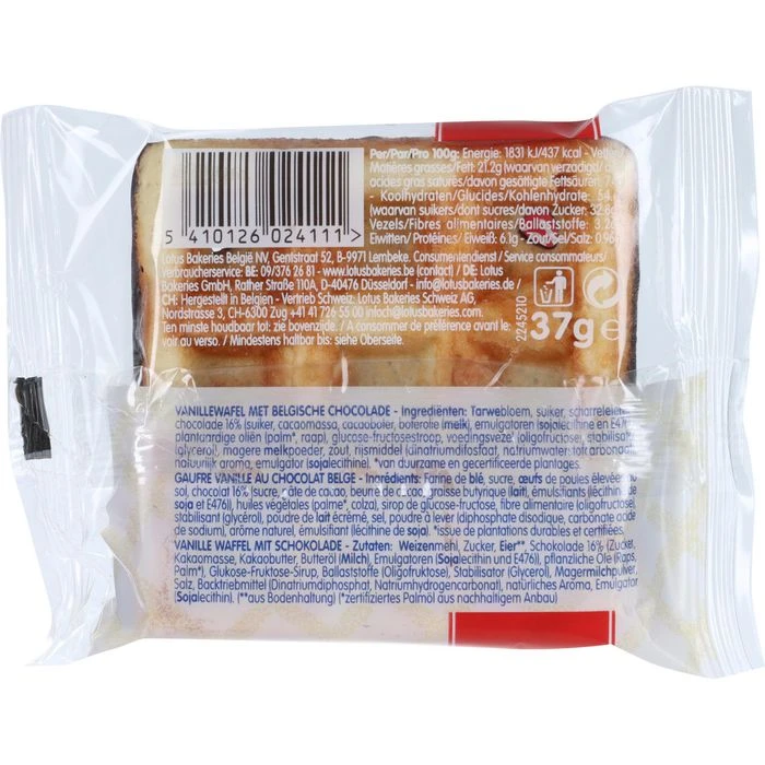 Lotus Waffeln Suzy Vanille Mit Schokolade, Je 37g, 40 Stück – Bild 4