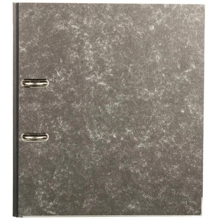 Böttcher-AG Ordner, A4, Breit, 80mm, Karton, Schwarz, Wolkenmarmor – Bild 4