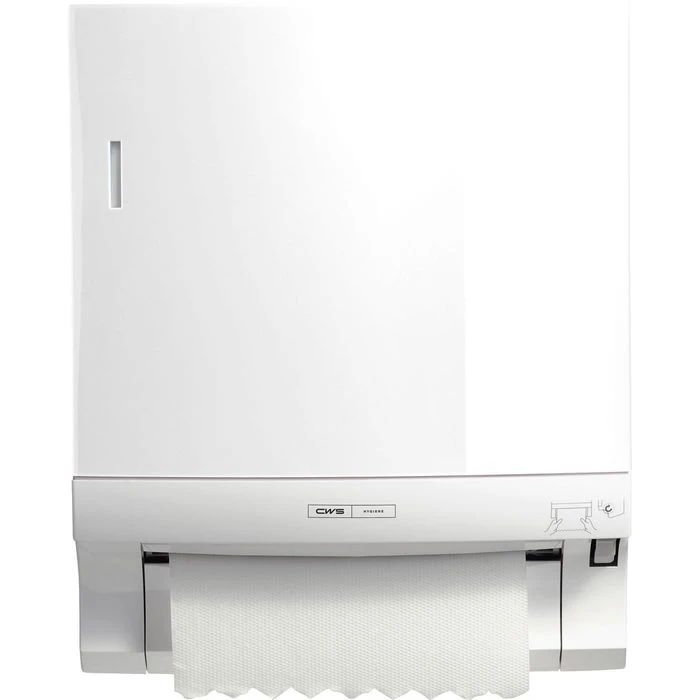 CWS Handtuchspender Paradise Paperroll, 4205000, Mit Panel Und Schloß, Für Rollenhandtücher, Weiß – Bild 2