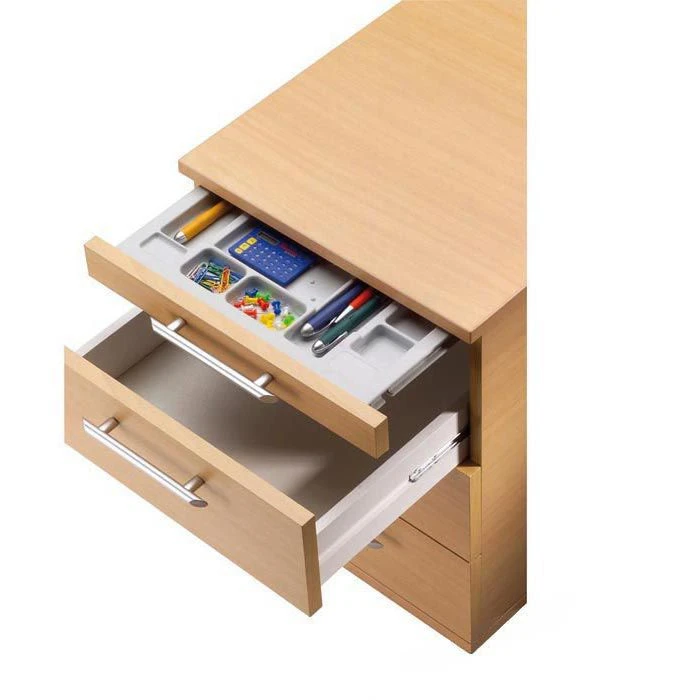 Hammerbacher Rollcontainer Solid AC30, Holz, Ahorn, Mit 4 Schüben, Abschließbar – Bild 3