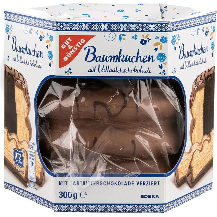 Gut&Günstig Baumkuchen Vollmilch, 300g