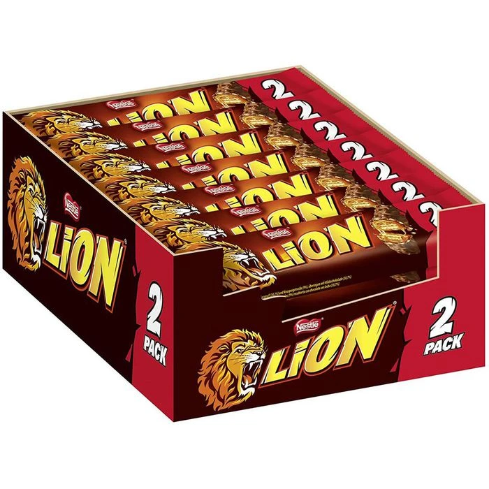Nestlé® Nestle Schokoriegel Lion 2er Pack, 1680g, Je 60g, 28 Riegel