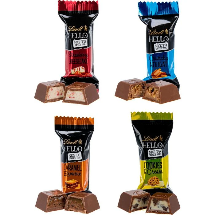 Lindt Minischokolade HELLO XXL Mini Stick, Mix, Mini-Riegel, 85 Stück, 900g – Bild 2
