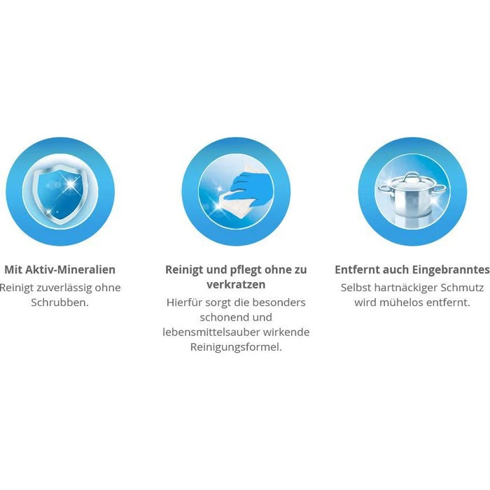 Bref Glaskeramikreiniger Power Ceran & Stahl, Flüssig, Glaskeramik- Und Edelstahlreiniger, 500ml – Bild 4