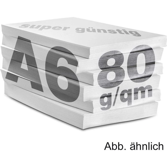 Inapa Tecno Universal, 2100011541, Kopierpapier, A6, 80g/qm, Weiß, 500 Blatt – Bild 3