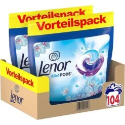 Lenor Waschmittel All-in-1 Pods Vollwaschmittel, Aprilfrisch, 2,46 Kg, 98 Waschladungen