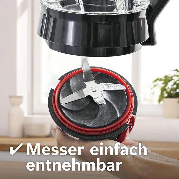 Bosch Standmixer VitaPower Serie 4, MMB6177S, Glasbehälter, 1200 Watt, Silber, 1,5 Liter – Bild 5